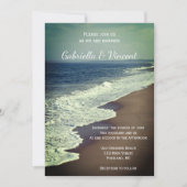 Invitation Mariage de plage et de plage (Devant)