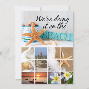 Invitation Mariage de plage informel d'étoiles de mer