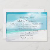 Invitation Mariage de plage Nous l'avons fait sur le Mariage  (Dos)