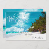 Invitation Mariage de plage Nous le faisons sur le Mariage de (Devant / Derrière)