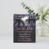 Invitation Mariage de plage nuits d'été Save the Date (Debout devant)