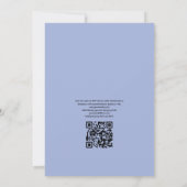 Invitation Mariage de plage QR Code RSVP Eté Rustique (Dos)