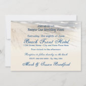 Invitation Mariage de plage Renouvellement des vows Invitatio (Dos)