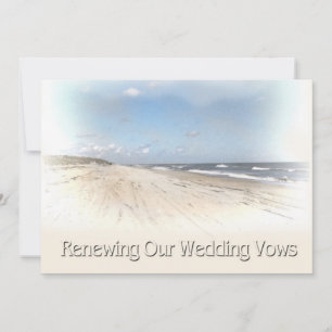 Invitation Mariage de plage Renouvellement des vows Invitatio
