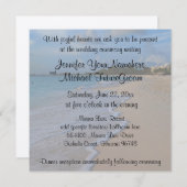 Invitation Mariage de plage romantique spécial (Devant / Derrière)