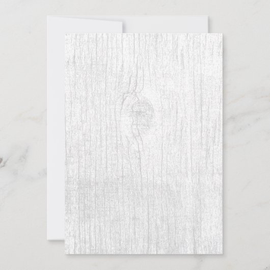 Invitation Mariage de plage Rustic Baby's Breath & Starfish (Dos)