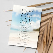Invitation Mariage de plage simple
