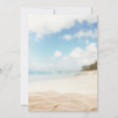 Invitation Mariage de plage simple (Dos)