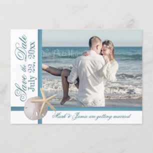 Invitation Mariage de plage Starfish Dollar de sable Enregist