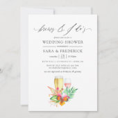 Invitation Mariage De Plage Tropical Se Réveille Avant Le I D (Devant)