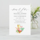 Invitation Mariage De Plage Tropical Se Réveille Avant Le I D (Debout devant)