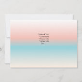 Invitation Mariage de plage tropicale (Dos)