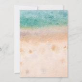 Invitation mariage de plage tropicale (Dos)