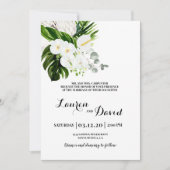 Invitation Mariage de plage tropicale (Devant)