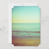Invitation Mariage de plage vintage de Lakeside (Dos)