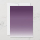 Invitation Mariage de plage violet Ombré Palm Trees (Dos)