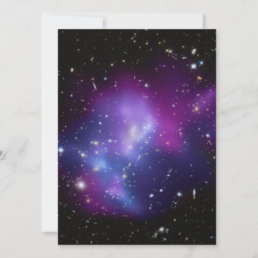 Invitation Mariage de Planétarium à grappes violettes (Dos)