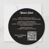 Invitation Mariage de Pleine lune de code QR Sky Night Modern (Dos)