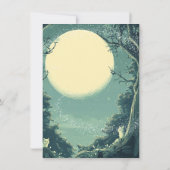 Invitation Mariage de Pleine lune de toadstool de forêt encha (Dos)