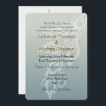 Invitation Mariage de plume Peacock bleu<br><div class="desc">bleu paon plumes bleu et blanc style mariage invite</div>