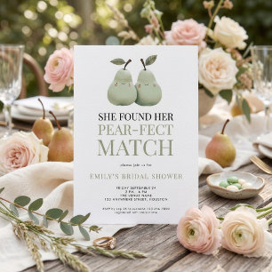 Invitation Mariage de poires de dessin animé Mariage parfait