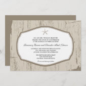 Invitation Mariage de poisson rouge (Devant / Derrière)