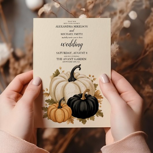 Invitation Mariage de Pompes Noires et Blanches Rustiques