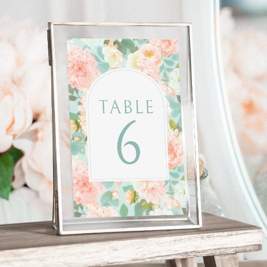 Invitation Mariage de ponte rose chiffres de la table de