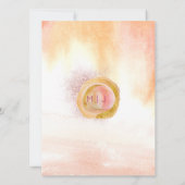 Invitation Mariage de pop rose de Boho Freesia (Dos)