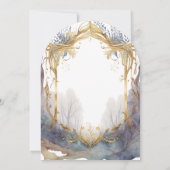 Invitation Mariage de Portail de Forêt Enchantée (Dos)