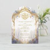 Invitation Mariage de Portail de Forêt Enchantée (Debout devant)