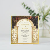 Invitation Mariage de porte de jardin enchanté (Debout devant)