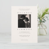 Invitation Mariage de portrait éditorial moderne (Debout devant)