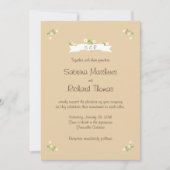 Invitation Mariage de portrait en couple de dessin illustré (Devant)