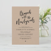 Invitation mariage de poste, Brunch avec les jeunes mariés, K (Debout devant)