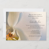 Invitation Mariage de poste de l'orchidée blanche (Devant)