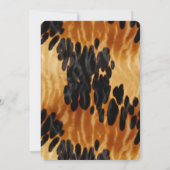 Invitation Mariage de Poster de animal de vache noire Brown o (Dos)