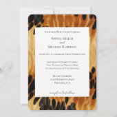 Invitation Mariage de Poster de animal de vache noire Brown o (Devant)
