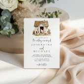 Invitation Mariage de poulet de ferme rustique