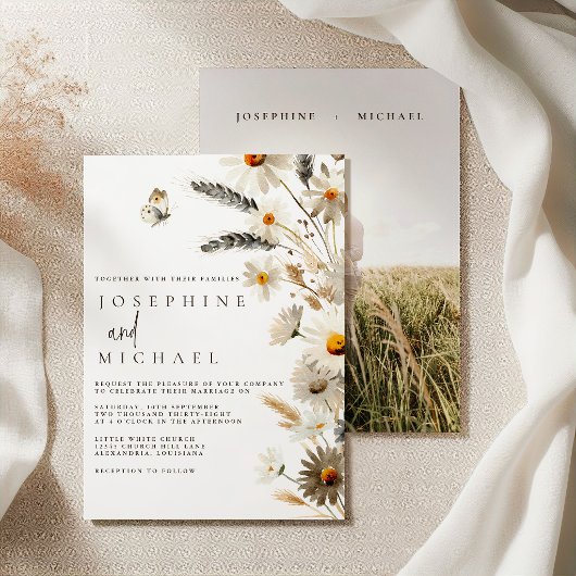 Invitation Mariage de poulet de ferme rustique