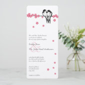 Invitation Mariage de poulet de la forêt enchantée en fleurs  (Debout devant)
