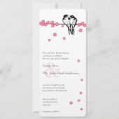 Invitation Mariage de poulet de la forêt enchantée en fleurs  (Devant)