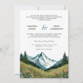 Invitation Mariage de prairie de Fleur sauvage Boho (Devant)