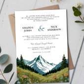Invitation Mariage de prairie de Fleur sauvage Boho