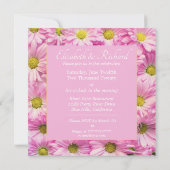 Invitation Mariage de Pretty Pink Daisy's (Dos)