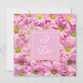 Invitation Mariage de Pretty Pink Daisy's (Devant)