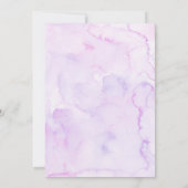 Invitation Mariage de Primera Florale violet et or (Dos)