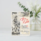 Invitation Mariage de Princesse de Conte de Fée Save The Date (Debout devant)