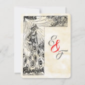 Invitation Mariage de Princesse de Conte de Fée Save The Date (Dos)