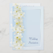 Invitation Mariage de printemps avec des jonquilles (Devant / Derrière)